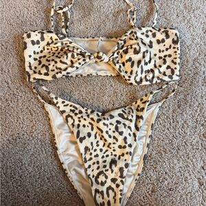 Pacsun Leopard Print Bikini Set